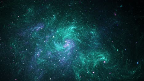 Millions-of-stars,-galaxies-swirling-and-moving-around-in-nebula