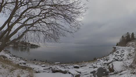 Timelapse-De-La-Nieve-Del-Invierno-canadiense