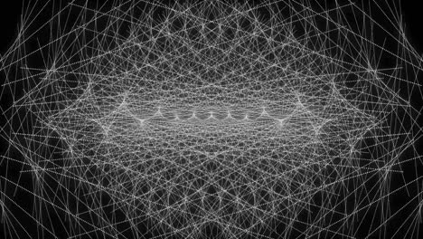 patrón de forma de punto de color blanco animación gráficos de movimiento
