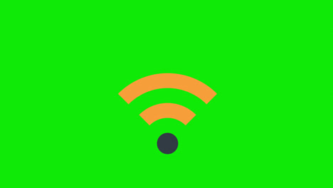 Animación-De-Icono-Inalámbrico.-Señal-Wifi-Animada.-Animación-En-Bucle-Con-Canal-Alfa,-Pantalla-Verde.