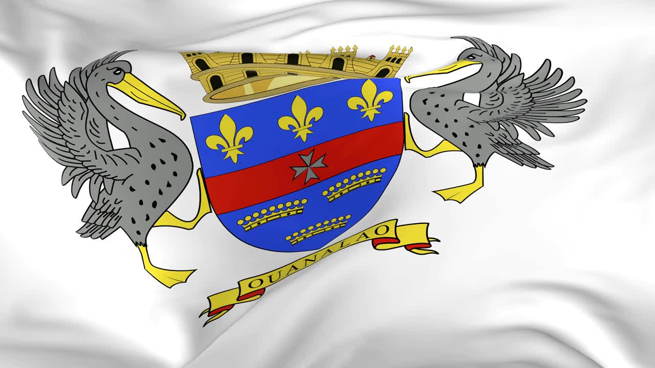 agitando una bandera en bucle como fondo san bartolomé