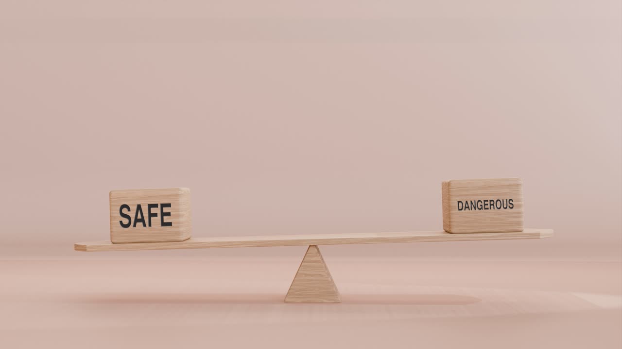 SAFE AND DANGEROUS BALANCING ON SEESAW