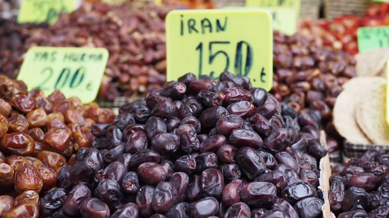 Fresh Dates for Sale at a Market