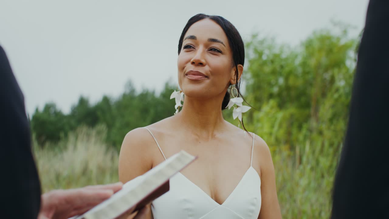 Beautiful Bride During Wedding Ceremony