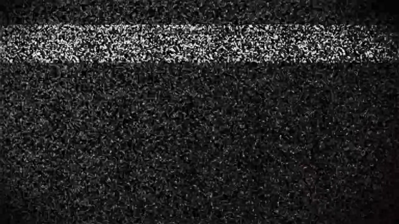 Analog Television Static Noise with Glitch Effects
