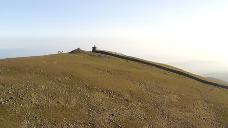 mountaineers on slieve donard peak