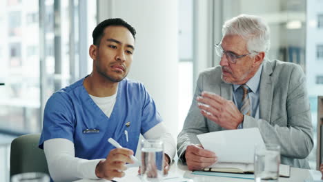 a doctor and patient meeting to discuss health care