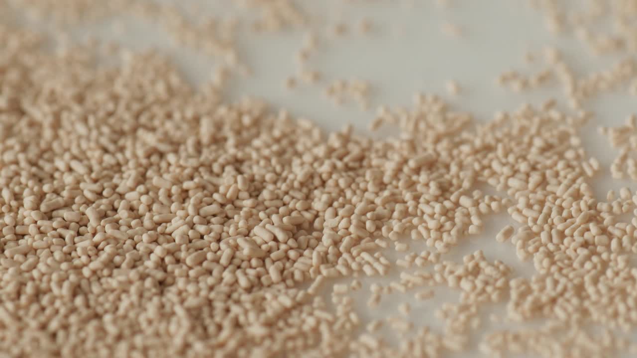 건조 인스턴트 효모 회전 회전 극심한 매크로