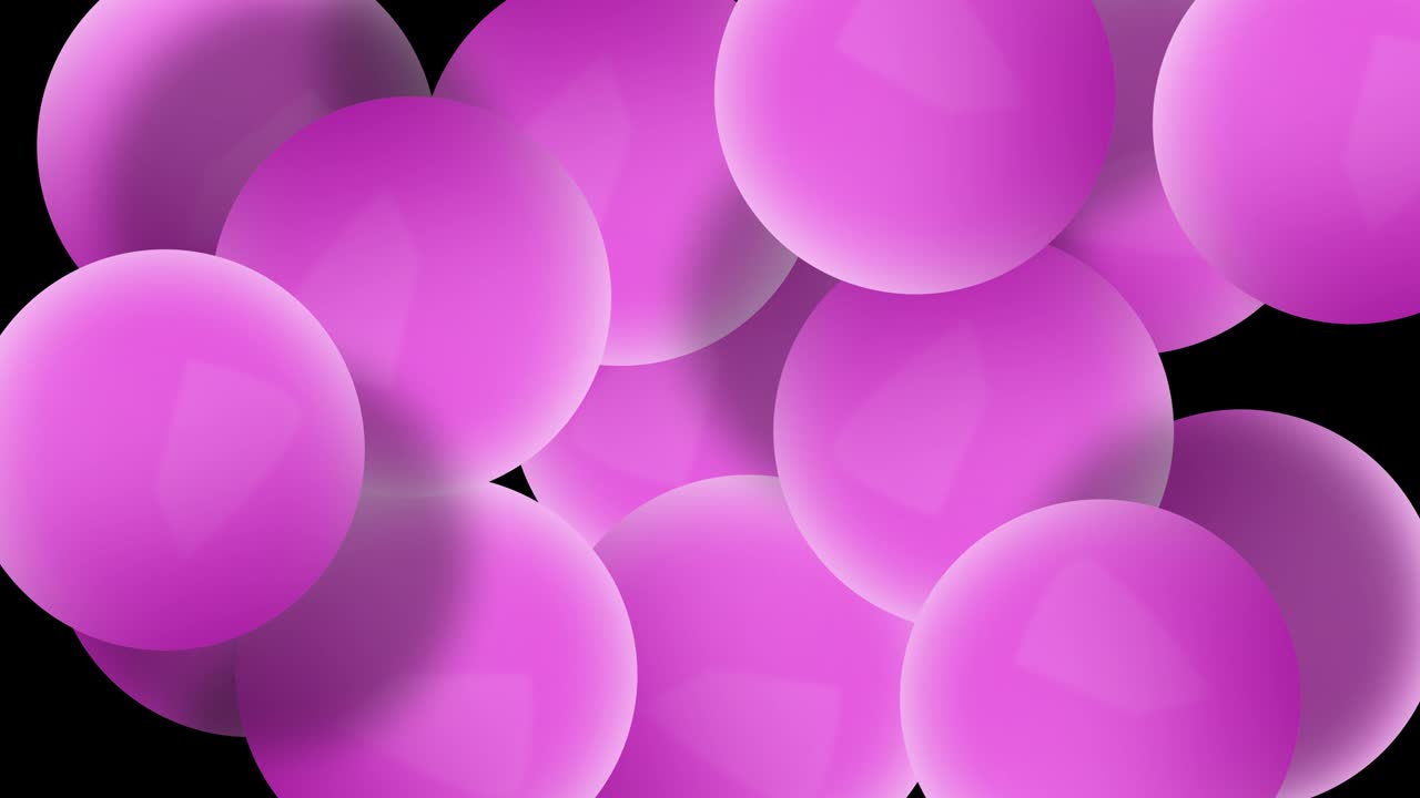 Abstract Sphere Balloons or Balls Wiggle Funny Background