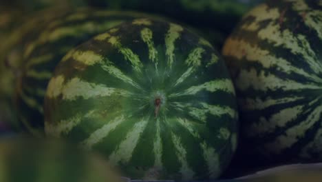 pile of watermelon in the vegetable market