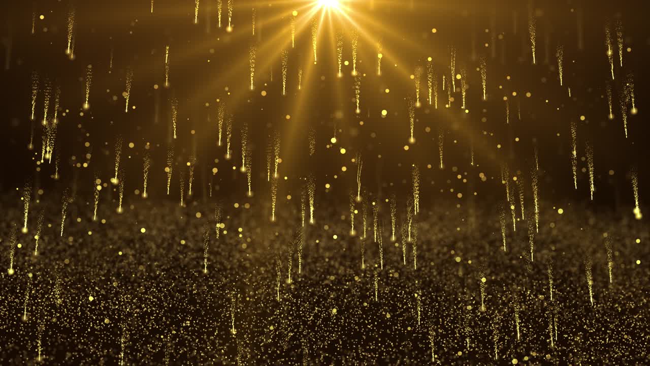Golden Particles Raining Down