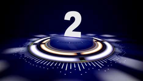 number 2, top ten numbers animation with alpha channel, rendering, background, loop