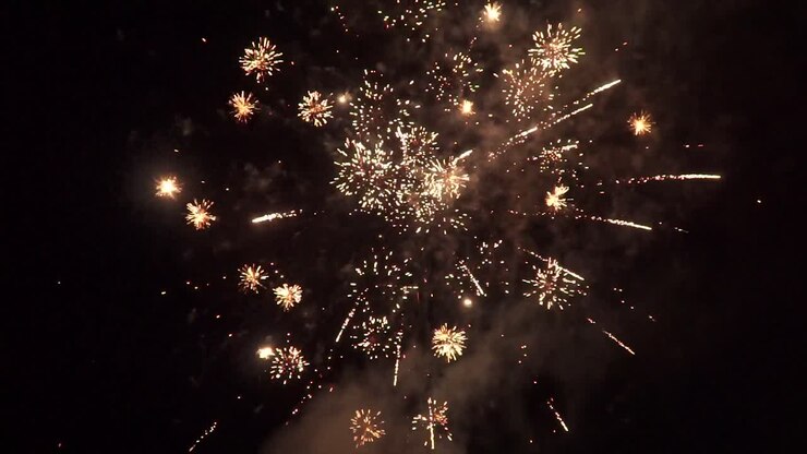 Beautiful Fireworks Display at Night