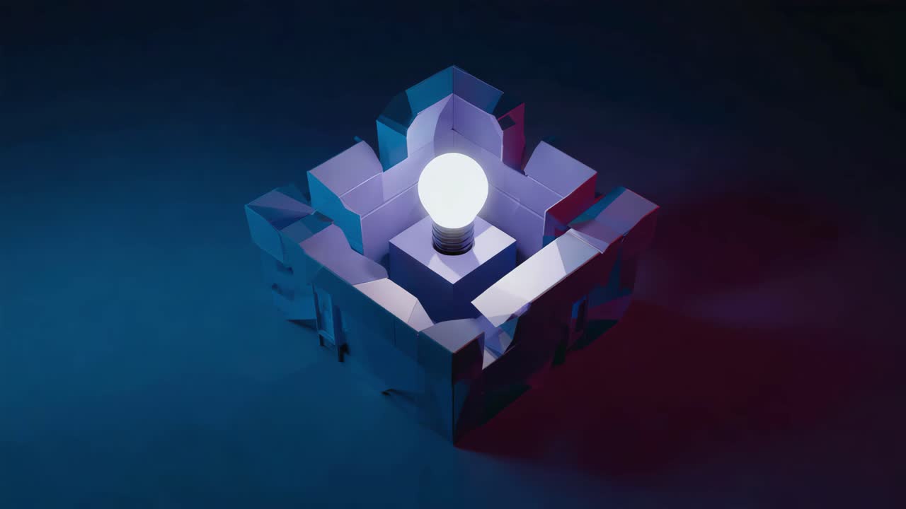 Light Bulb in a Geometric Maze