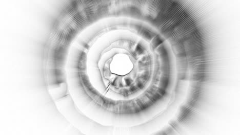 patrón circular abstracto en escala de gris
