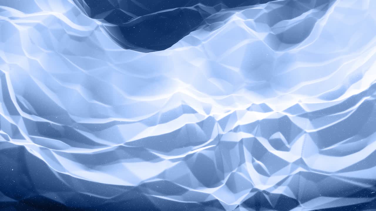 아름답고 추상적인 3d 표면, 반이는 반거리, 추상 3d 파동이 루프로 표면에 달립니다. 검은 회색 그라디언트, 가운 내부 반이는 부드러운 매트 재료, 부드럽게 4k 애니메이션.