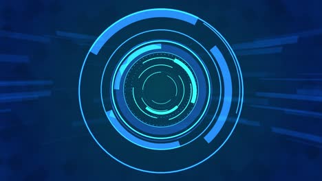 abstract 3d 4k circular flares tunnel shapes forms cyber hud interface geometric cell loop