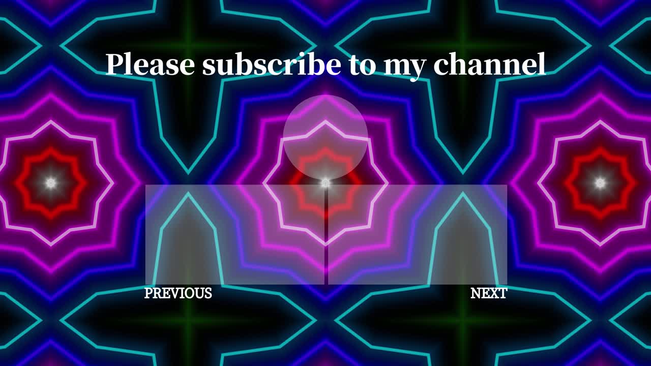 네온 표지판 패턴 엔드 카드 엔딩 스크린 모션 그래픽