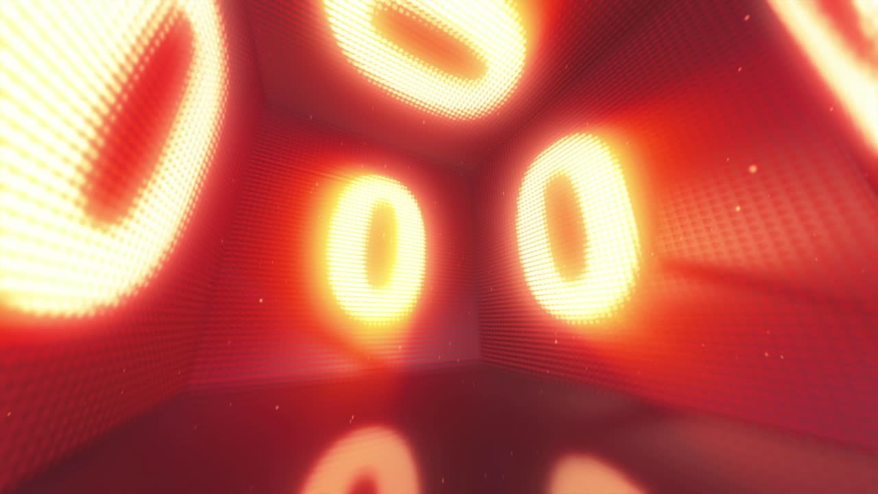 Glowing Numbers in a Digitally Lit Room