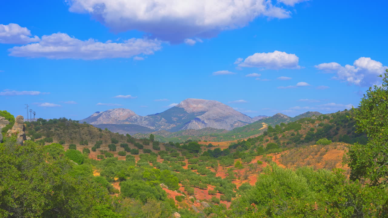 Countryside time lapse at Ardales, Andalusia, Spain