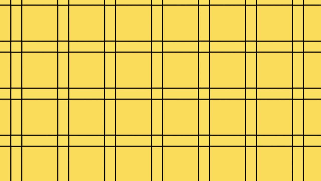 un patrón sin costuras de una tela escocesa amarilla - perfecto para el diseño de papel tapiz y el movimiento geométrico decorativo elegante ornamento animación de fondo sin fin