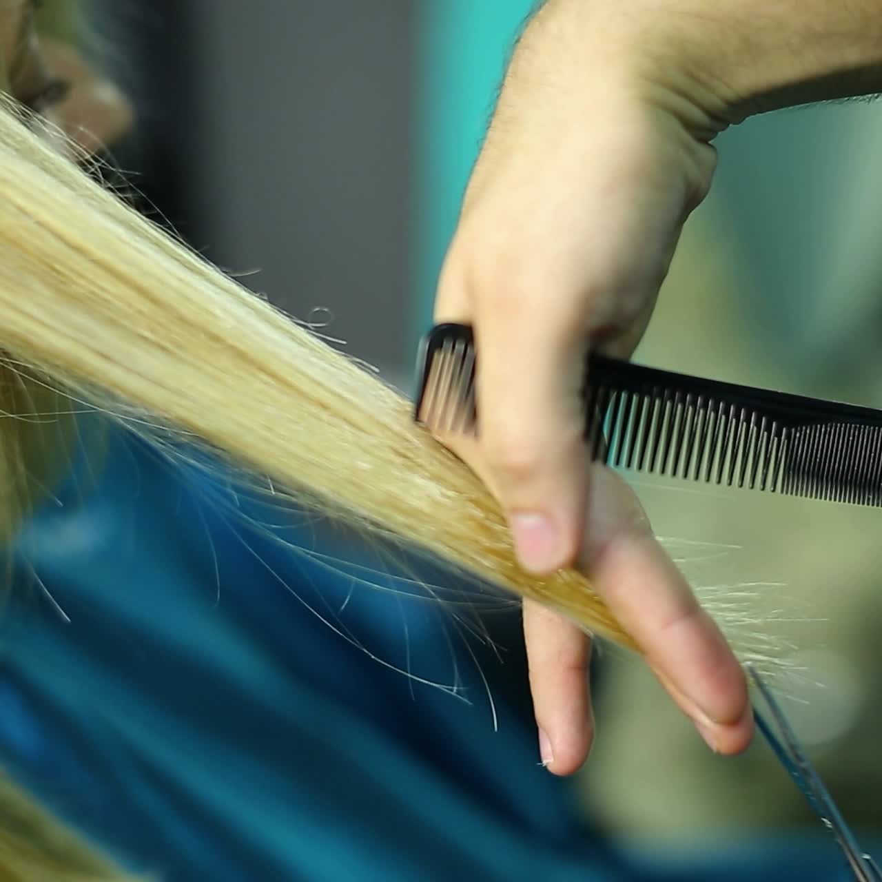 proceso de creación de estilo de cabello