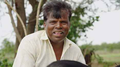 man with a goat