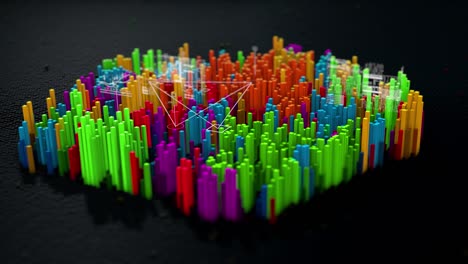 análisis de datos mercado corporativo 3d
