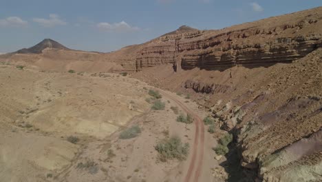 Luftaufnahme-Der-Negev-Wüste-Im-Süden-Israels