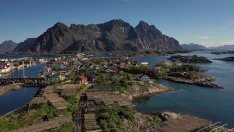 Henningsvaer-Lofoten-is-an-archipelago-in-the-county-of-Nordland,-Norway.