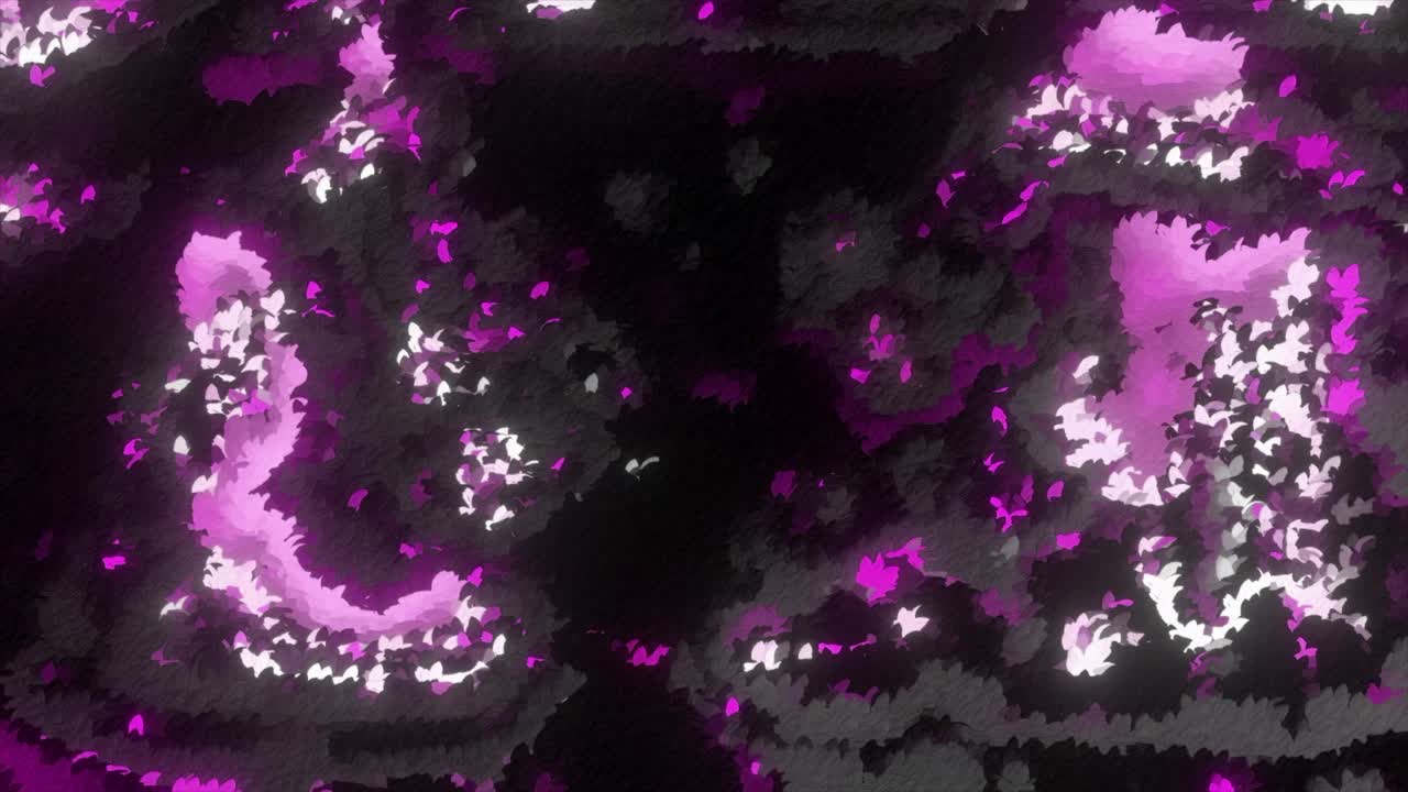 arte digital abstracto rosa y negro