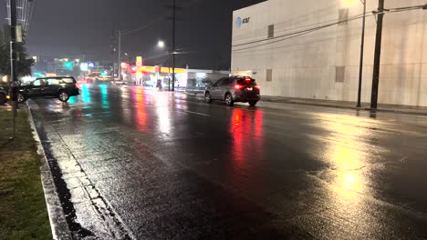 rain water floods streets in california