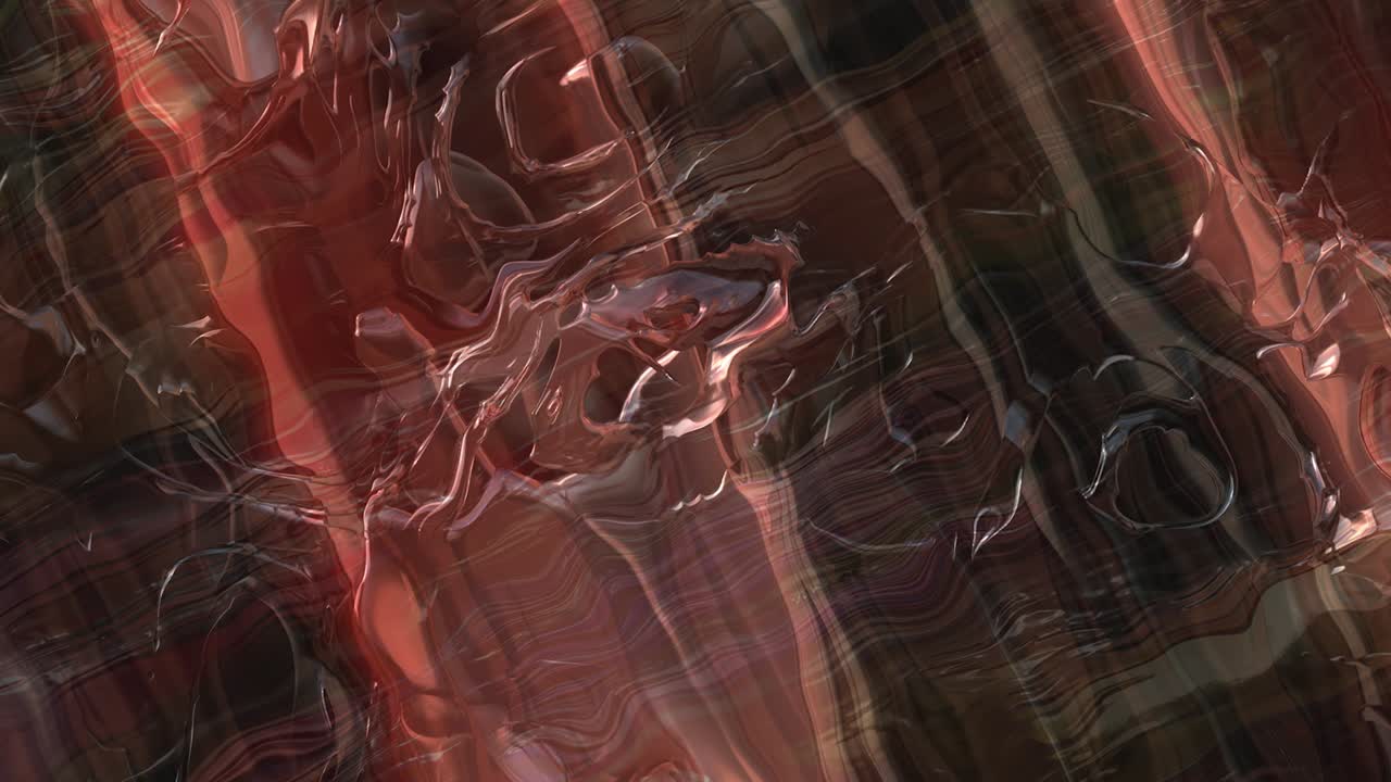 animación abstracta, fondo líquido, hermosa película de pintura digital, película de fondo abstracta, animación caleidoscopio video de stock