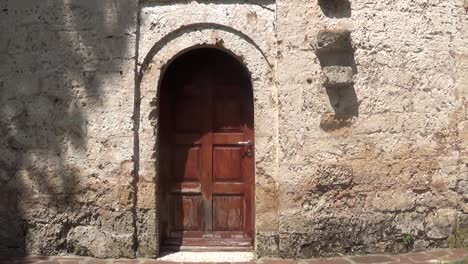 orthodox temple in the mountain front door