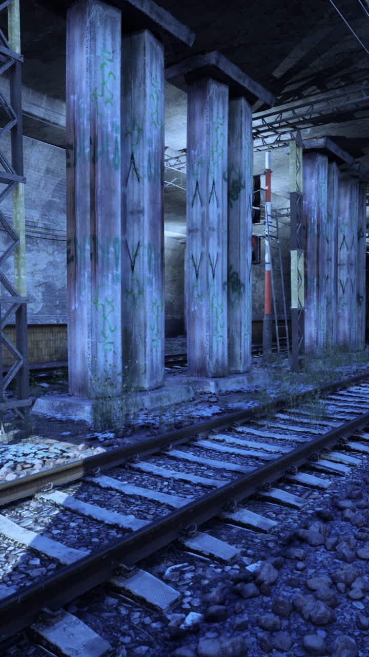 vía de tren que pasa por una estación de tren activa