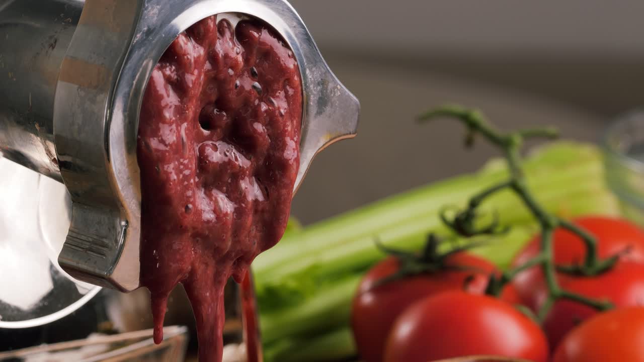 Preparing Minced Meat with Meat Grinder