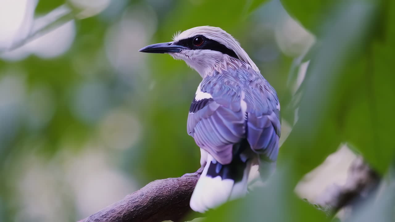 Close-up of a Beautiful Bird Perched on a Branch