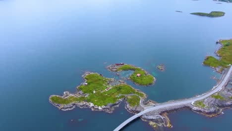 atlantic ocean road aerial footage norway