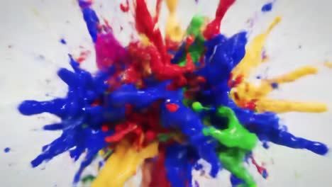 colorful paint explosions