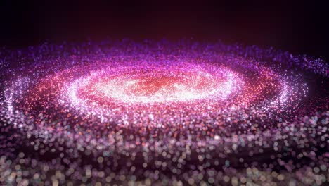 glowing particles and milky way galaxy,explosive sparks,3d rendering.