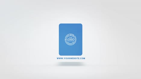 modern minimalist business card or website logo template