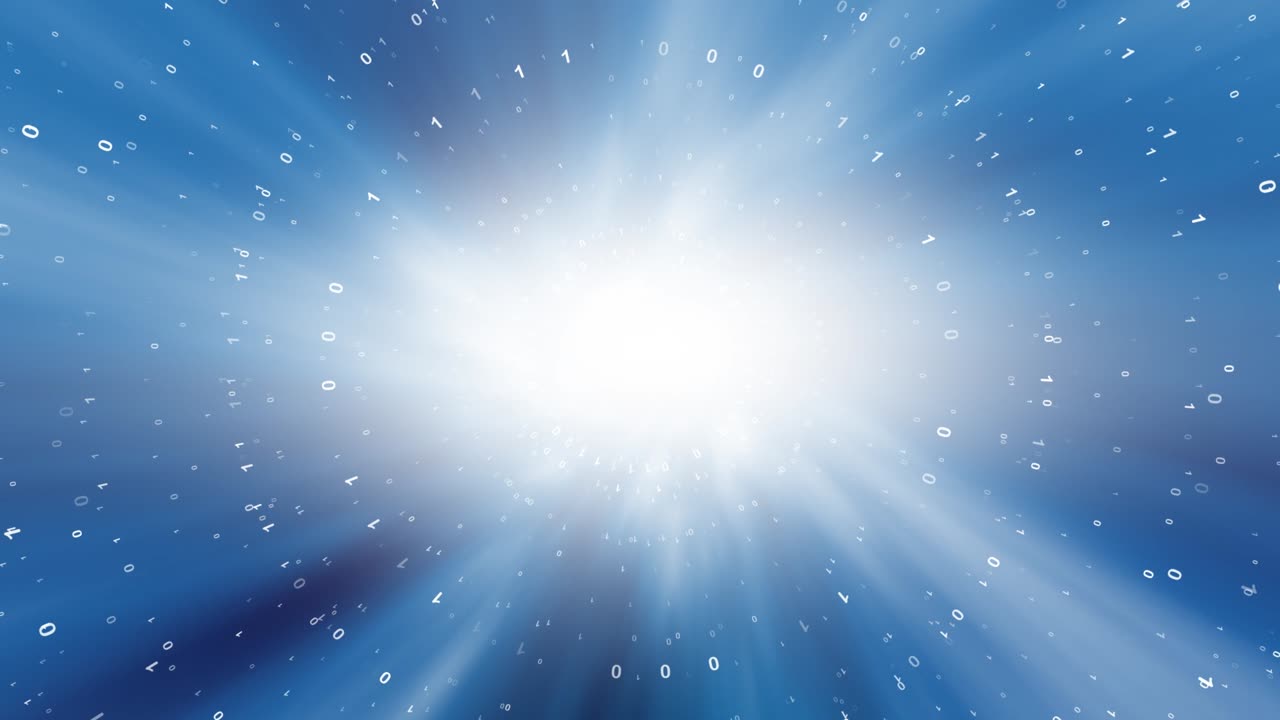 예술적 이진 데이터 시간 여행 배경