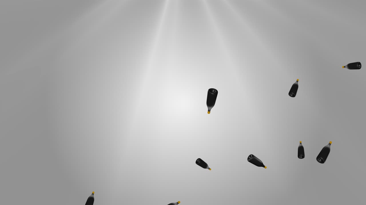 Falling Wine Bottles