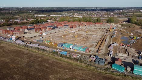 Saxon-Fields-Canterbury-Construction-4k-Drohnenkran-Auf