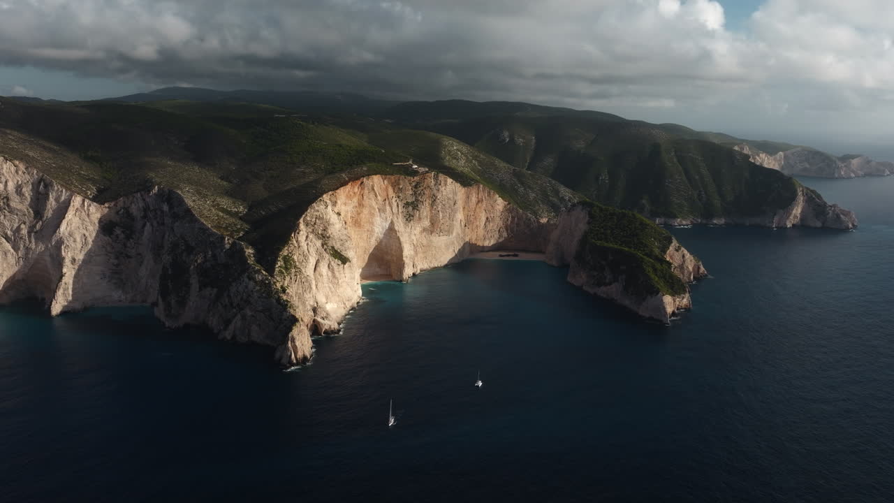 Aerial View of Navagio Beach, Zakynthos, Greece