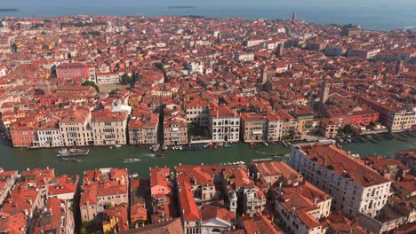 Soar high above St. Mark’s Square, capturing the iconic basilica and its surroundings in all their glory.