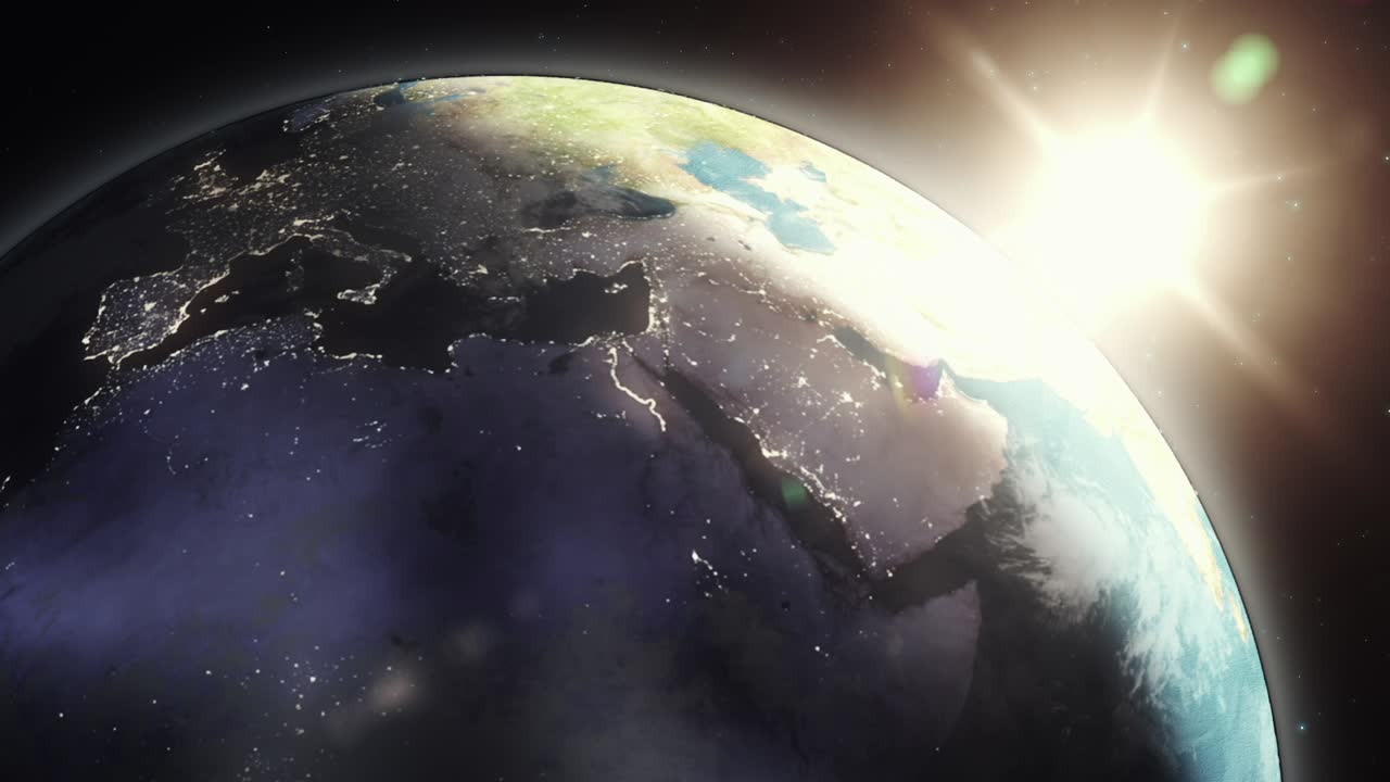 해가 뜨는 밤에 지구