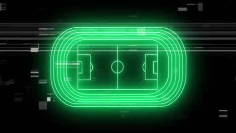 Animation-Des-Neongrünen-Sportstadions-Und-Der-Markierungen