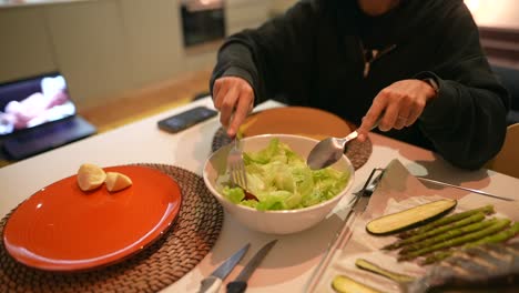 healthy home-cooked dinner