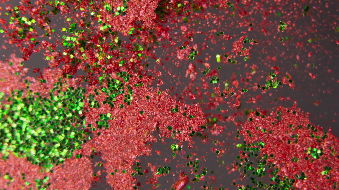 Red and Green Glitter Texture